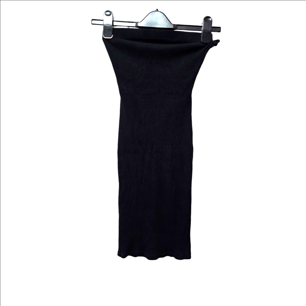 Strapless Open Criss Cross Back Dress Sexy